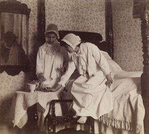 Miss Van Buren and Miss Willoughbly, c.1890
